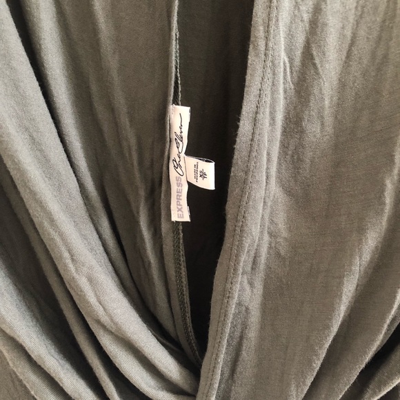 Express One Eleven Open Back Wrap Long-sleeve - Picture 3 of 3